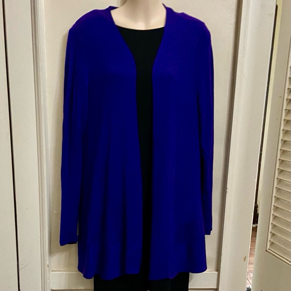 Chicos Purple Sweater Cardigan (2 or L)